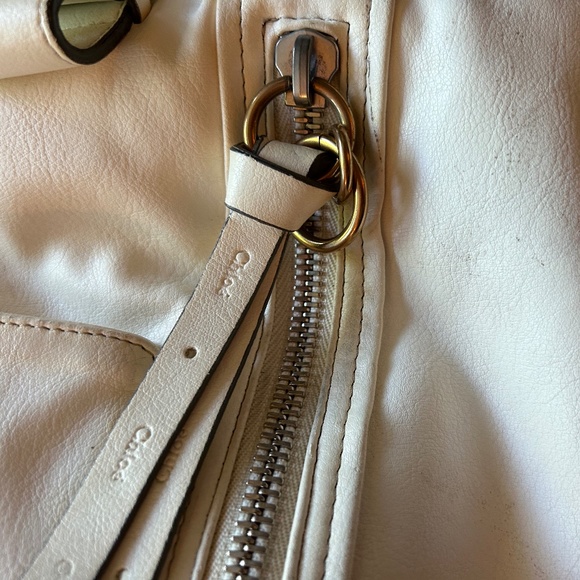 Chloe Eclipse Cream-colored Commuter Tote, Vintage - Picture 6 of 15